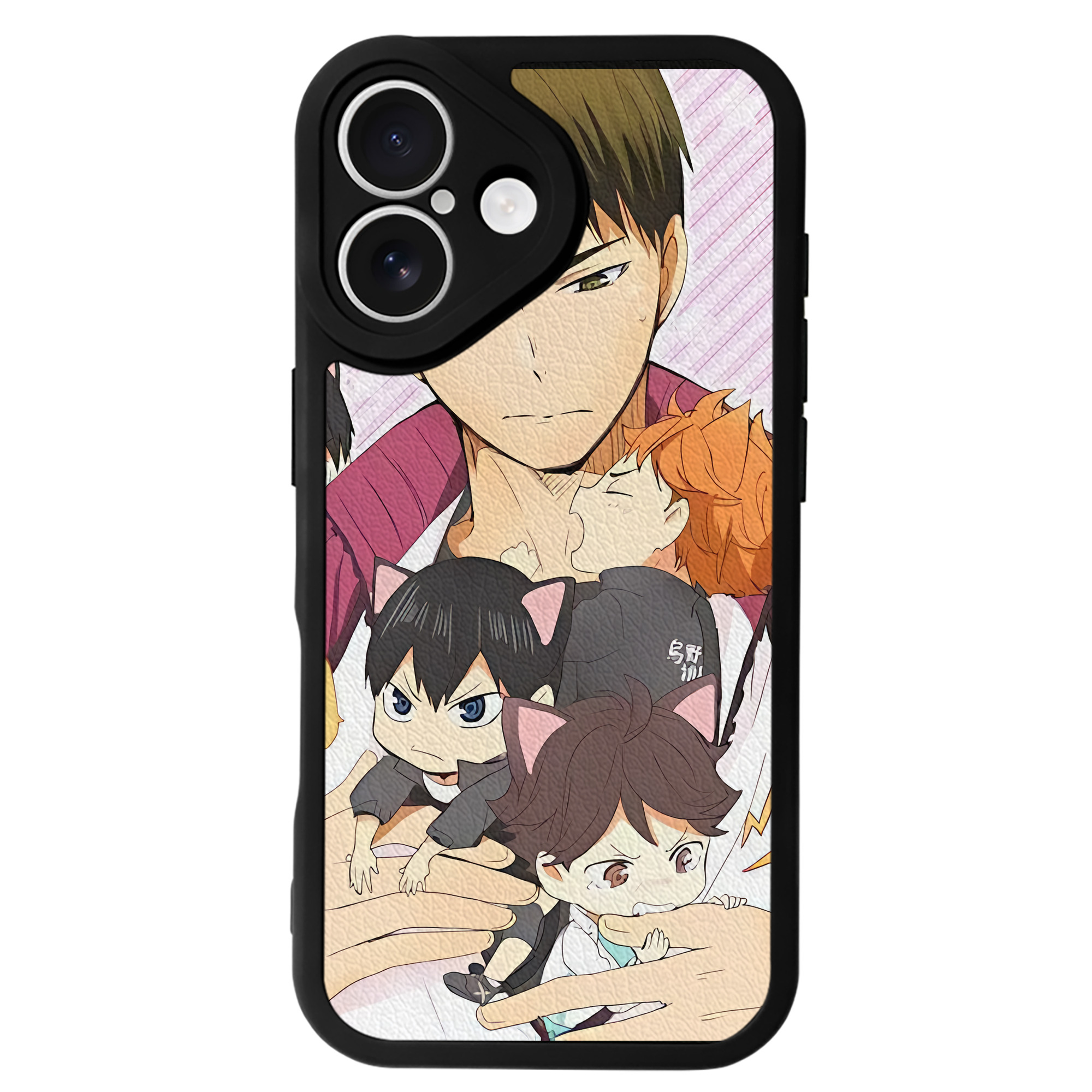 （画像用） ハイキュー!! Haikyu!! 【iPhone 16シリーズ対応】シリコンスマホケース（レザー調） 材質：シリコン